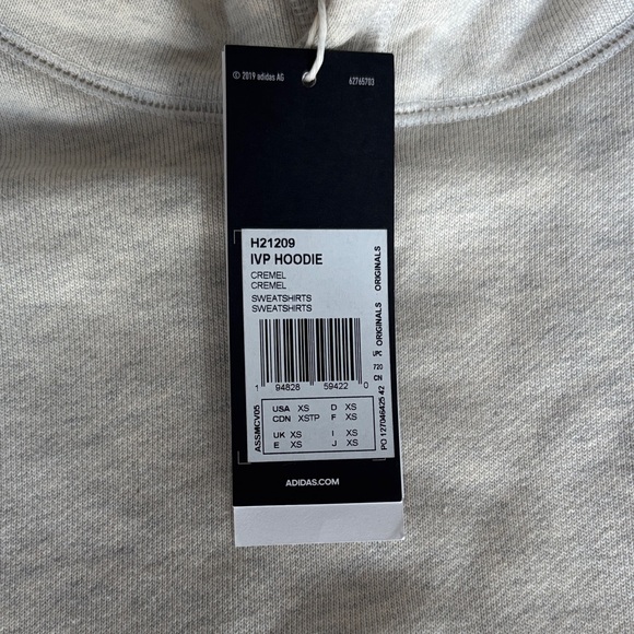 Adidas x Ivy Park Light Grey Oversized Hoodie - Picture 4 of 4